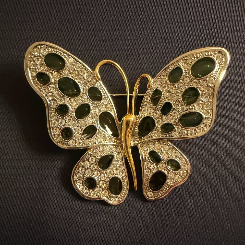 Nolan Miller Cathedral Butterfly Brooch Glamour Collection Large Pin NO BOX